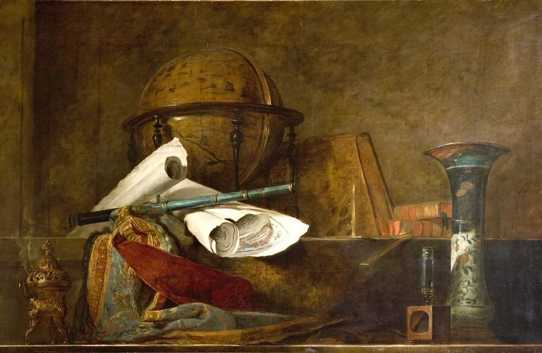 Jean Siméon Chardin - Gli attributi delle scienze, Musée Jacquemart, André